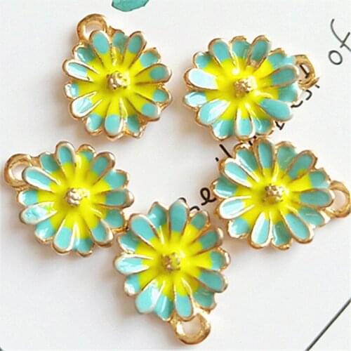 10pcs DIY oil drop flower supplies for jewelry clothing Alloy metal craft supplies artesanato costura flower sewing accessories