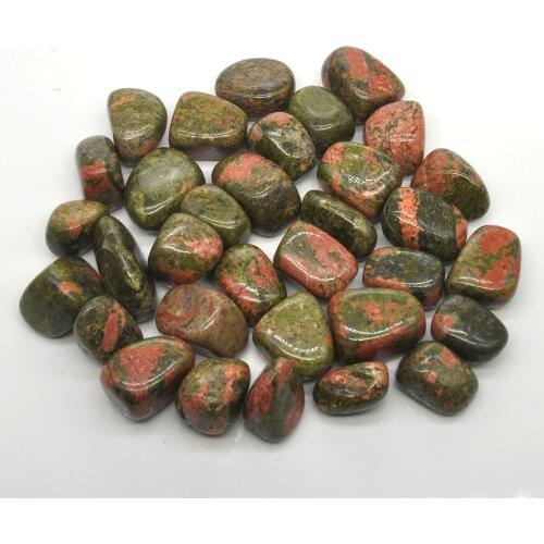 100g Natural Unakite Tumbled Stones Bulk Healing Crystals Reiki Polished Gemstones Gem Raw Aquarium Decoration Minerals