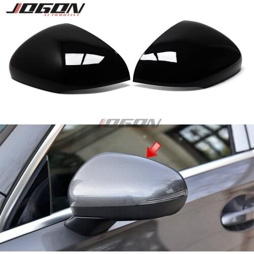 2pcs Black For Mercedes Benz A Class W177 V177 Z177 A35 A45 2020+ABS Car Side Rear View Mirror Cover Replacement Caps Shell Trim
