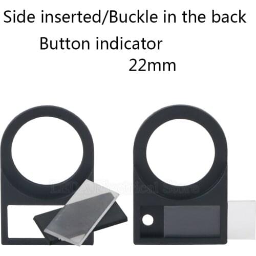 22mm Side Inserted / Buckle In the Back Button Switch Signal Light Sign Board label board Sign Box