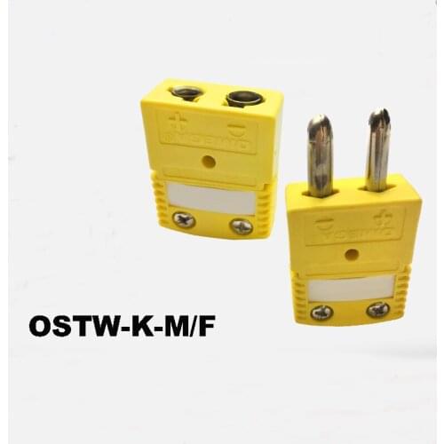 5PC Original OSTW-K-M/F OSTW-K-M OSTW-K-F Female male K type socket connector Thermocouple plug original K Type Thermocouple