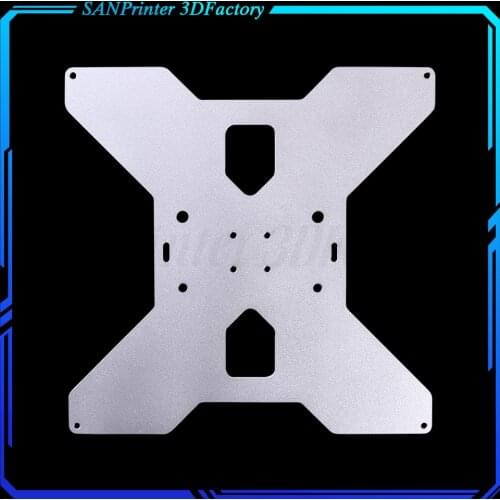 Tarantula aluminum Y Carriage heated support Plate black silver Anodized for HE3D / Tarantula 3D Printer