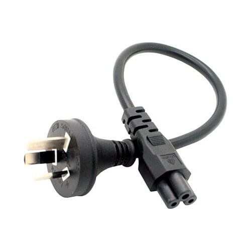 Australia right angled plug to IEC 320 C5 3pin power lead cable 30cm,1 pcs
