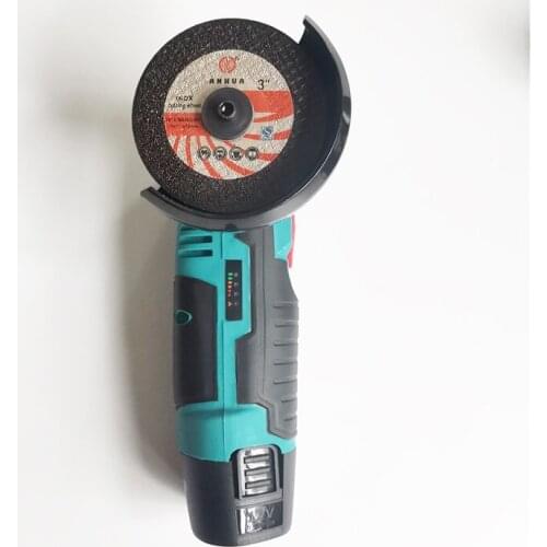 Cordless Angle Grinder 12v 1500mAh Batteries Dual Battery Machine Cutting Electric Angle Grinder Diamond Cut Wheel Power Tool