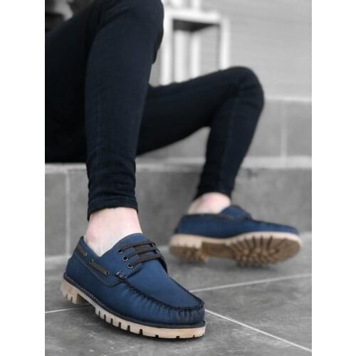 BA0037 Laced Corcik Blue Classic Men 'S Shoe