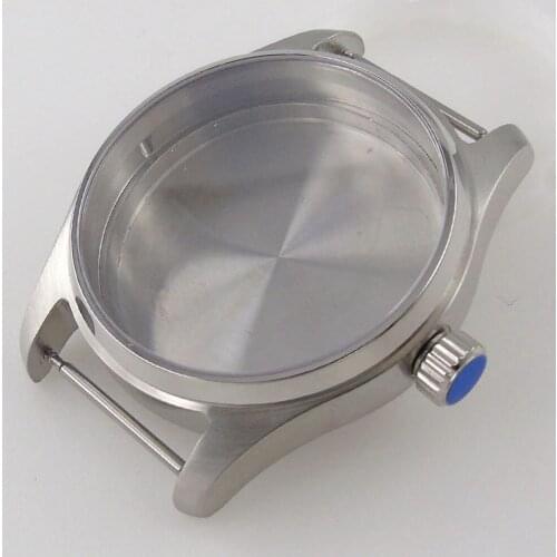 Real Bronze Brushed Watch Case fti NH35A NH36A 200M Diver Waterproof Sapphire Crystal Screw Crown