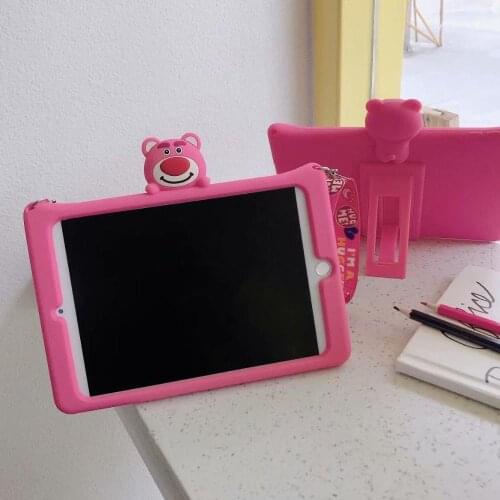 Case for IPad 5 6 Air 1 Air 2 9.7" Shockproof Soft Silicon Tablet Protective Shell Stand Cover for IPad 2017 2018 9.7 Funda+pen