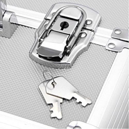 Four - in - one tie - rod type interchangeable aluminum - rolled silver cosmetic case 180821120