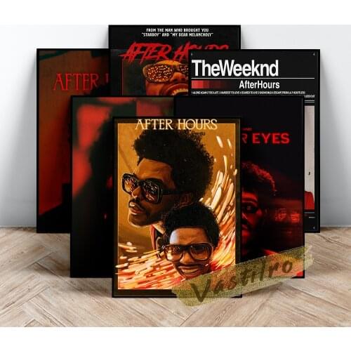 The Weeknd Art Prints, Weeknd After Hours Album Cover Poster, Pop Music Star Wall Painting, Cool Singer Wall Art, Fans Collect