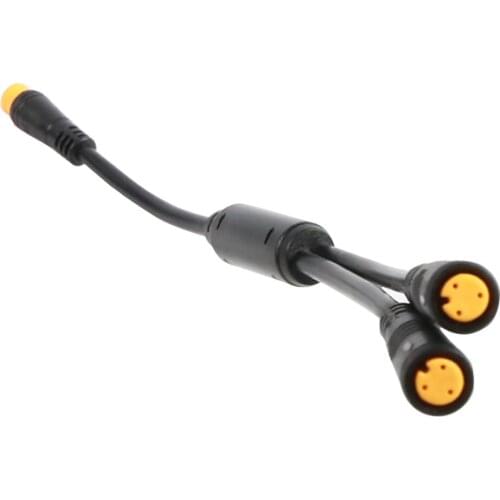 BAFANG Y-SPLITTER 1T2 Cable For Gear Sensor BAFANG Brake Lever BBS01 BBS02B BBSHD BAFANG Gear Sensor 1T2 Cable Motor Kits