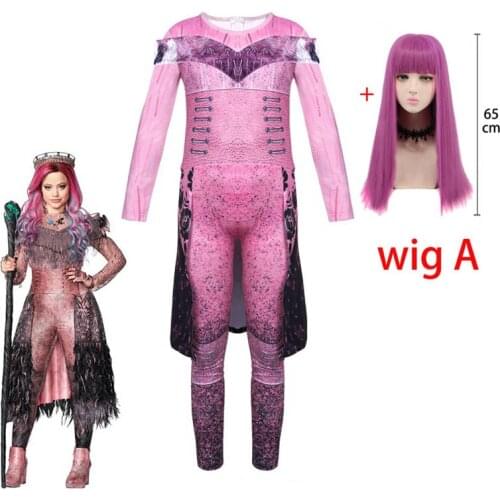 Halloween Costumes for Kids Queen Audrey Evie Girls Cosplay Costumes Funny Party Kids Descendants 3 Mal Party Carnival Clothes
