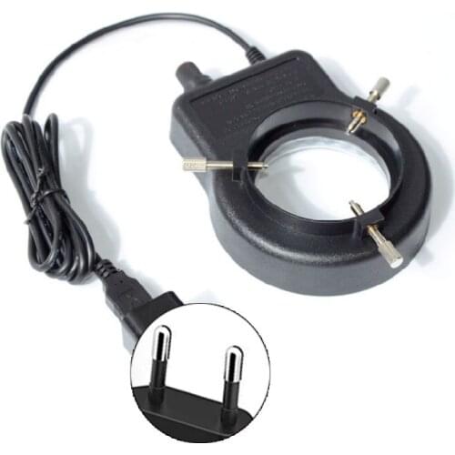 Microscope Microscope Lamp Single Cylinder Binocular Stereo Microscope Ring Lamp Integrated LED Ring Light Source Brightness USB