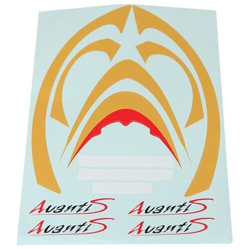 FMS 70mm Ducted Fan EDF Jet Avanti V3 Decal Sheet Sticker Blue FMSEA116 RC Airplane Model Plane Spare Parts Accessories