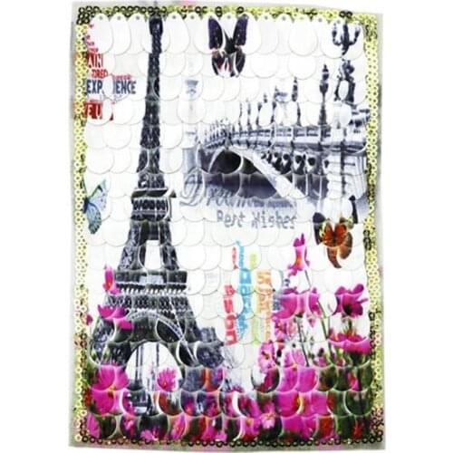 Clothing Women Shirt Top Diy Large Patch Romantic Tower Sequins deal with it T-shirt girls Patches for clothes Flower Stickers