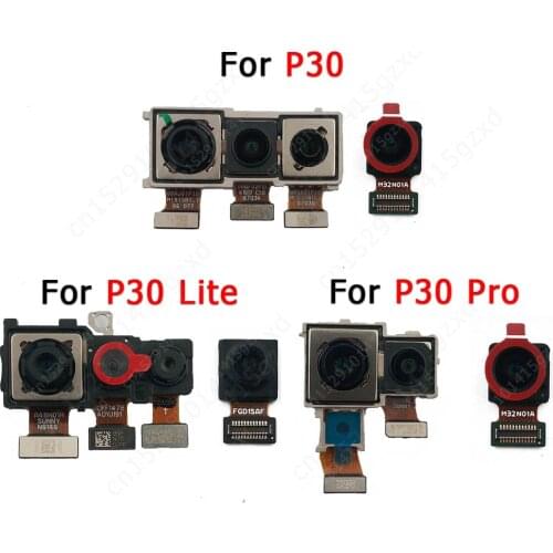 Original Rear Front Camera For Huawei P30 Lite Pro Backside Back Selfie Facing Frontal Camera Module Flex Repair Spare Parts