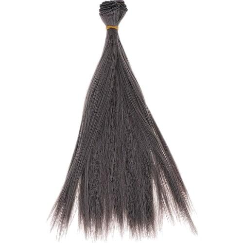 2x25x100cm DIY Straight Hair Wig for 1/3 1/4 1/6 BJD Doll Hairpiece Pattern 17