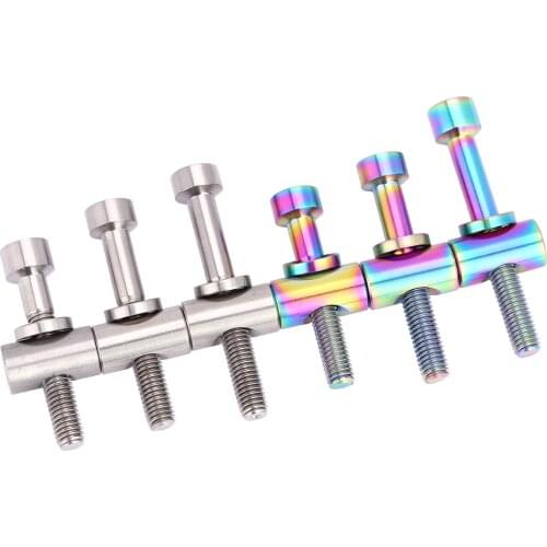 1 Set M5x30/35/40mm Titanium Alloy Bicycle Seatpost Fixed Bolt Round Head Screw bike seat Bicycle Accessories New