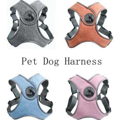 Pet Harness Traction Rope Suit Reflective Dog Harnesses Leash Cation Breathable Heat Dissipation For Small Medium Dogs