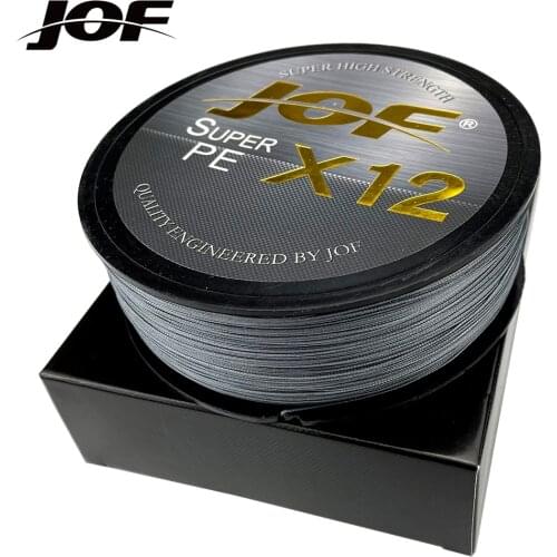 JOF 12/9 Strands Super Strong PE Fishing Line 300M 500M Strong Abrasion Resistance Multifilament Fishing Line Pesca