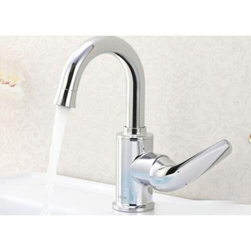 GY Basin Faucet Hot and Cold High Throw Copper European Bathroom Inter-Platform Basin Washbasin Bathroom Faucet