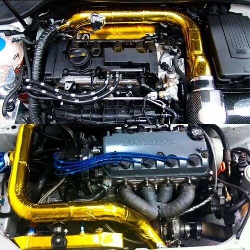 Pouvoir 2"x15ft Vehicle Car Heat Shield Wrap Tape Fiberglass Heat Temprerature Resistant