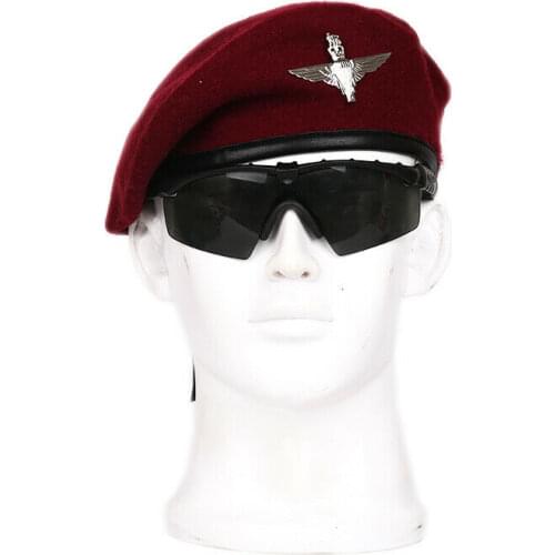 Tomwang UK British Army Parachute Regiment Red Wool Royal Beret Hat Military Cap