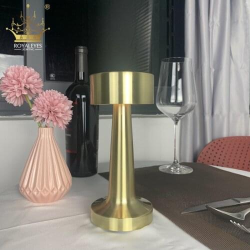 Vintage Bar Table Lamps Portable Battery LED Night Lights Chargeable Desk Light Fixtures Bedroom Bedside Lamp Restaurant Deco