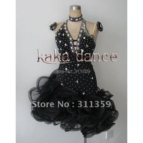 100% New Competition Latin Dance Dress,Salsa Dress,Girls Latin Dress KAKA-L216