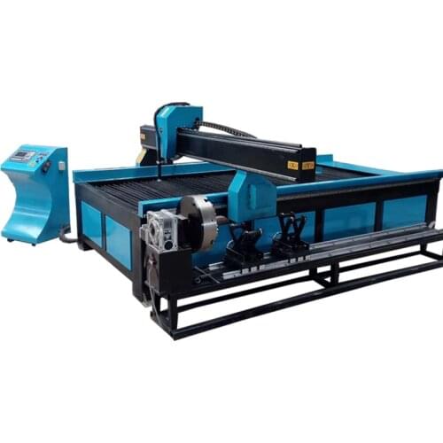 1325 1530 Cnc Plasma Cutting Machine Metal Cutter Portable Plasma Cutting Table with Rotary Device