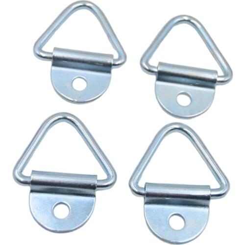4 Pieces Cargo Tie-Down Anchors Steel V- Bolt On Trailer Rope Bolt On Load