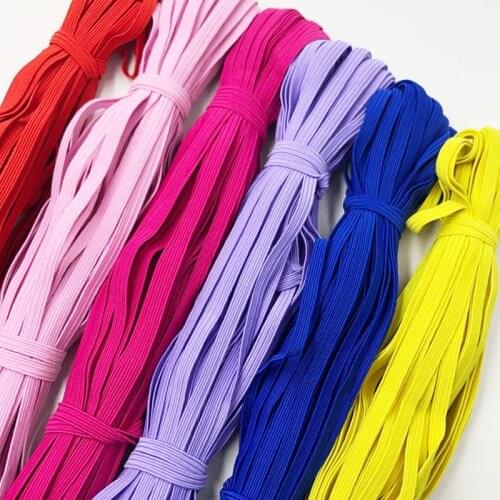 5 meters 6MM White/black Nylon Highest Elastic Bands Garment Trousers Sewing Accessories DIY