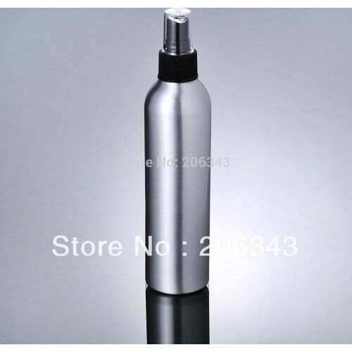 250ml Aluminium bottle pump sprayer bottle black pump spray head Aluminum metal bottle spray bottle mist sprayer