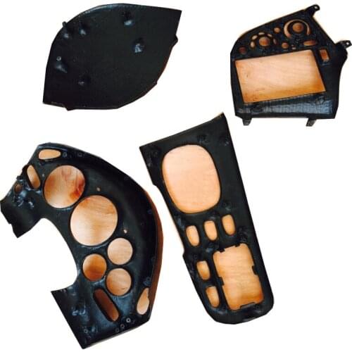 For RX7 FD3S LHD Style Carbon Fiber Gauge Hood, Gauge Bezel, A/C Bezel and Shifter Panel