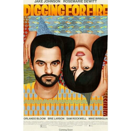 Digging for Fire Movie Art print Silk poster Home Wall Decor