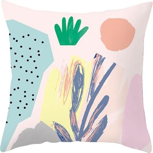 Creative geometric printing cushion cover decorative pillowcase home sofa decorative quilt cover