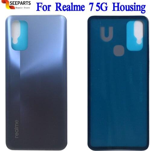 Battery Cover For Realme 7 5g Back Cover Replacement For Oppo Realme7 5G Realme 7 5G Back Housing Back Cover Battery Case