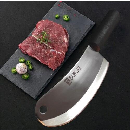 SurLaz Kitchen Knife Salad Making Knife Meat Chopping Slicing Vegetable Cutter Cleaver Kitchen Knives Stainless Steel Chopping