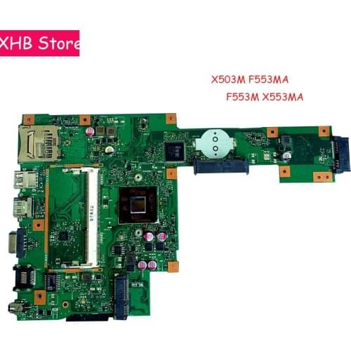 X553MA motherboard REV2.0 For Asus X503M F553MA F553M X553MA Laptop mainboard With N2830 N2840 CPU DDR3 100% Fully Test