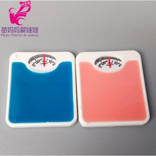 Mini weighing scale for barbie blythe doll use mini Table candle light for 1/8 1/12 ob11 BJD Doll house diy decoration