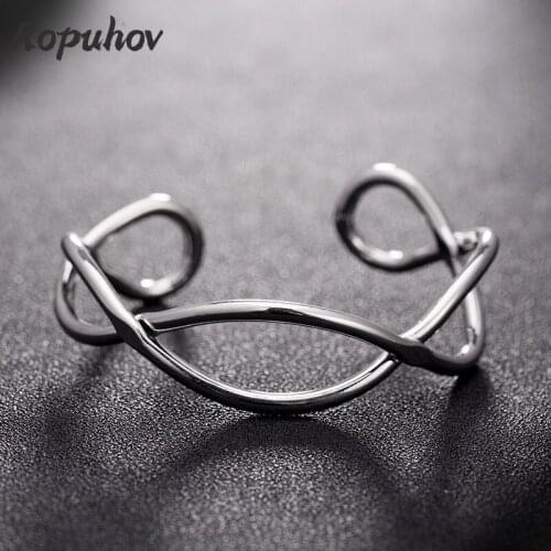 Ropuhov 2021 Jewery Trendy Korean Style Retro Punk Geometric Copper Bracelet Bracelet Express Fashion Wholesale