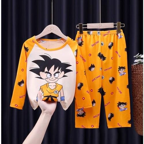 4 Style New Autumn Children Pyjamas For Boys And Girls Milk Silk Cartoon Kid Tracksuit Home Wear Travel Casual Style