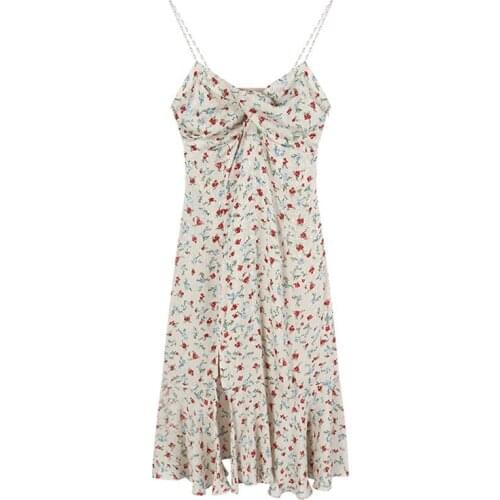 Dress Summer Fashion Elegant Sexy Suspender Dress French Romantic Party Holiday Beach Leisure Floral Ladies