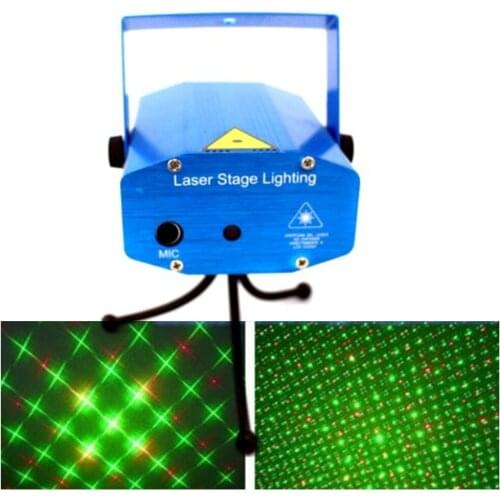 Portable multi led Projector DJ Disco Light music Stage lights Xmas Party wedding club show Laser Lighting projector Blue