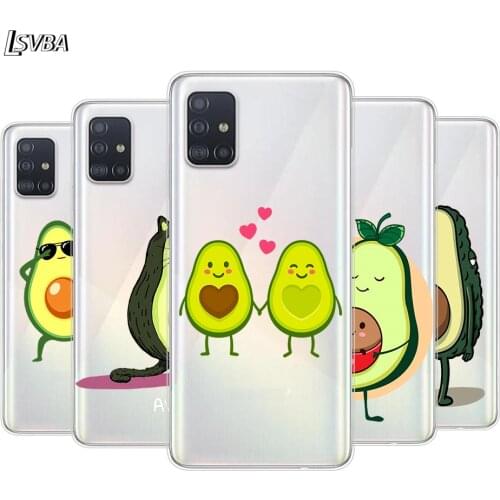 Cute Avocado Food For Samsung Galaxy A01 A11 A12 A22 A21S A31 A41 A42 A51 A71 A32 A52 A72 A02S Silicone Phone Case