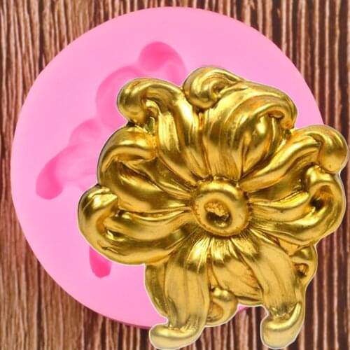 Sugarcraft Flower Border Silicone Mold DIY Chocolate Baking Candy Polymer Clay Mold Cupcake Topper Fondant Cake Decorating Tools