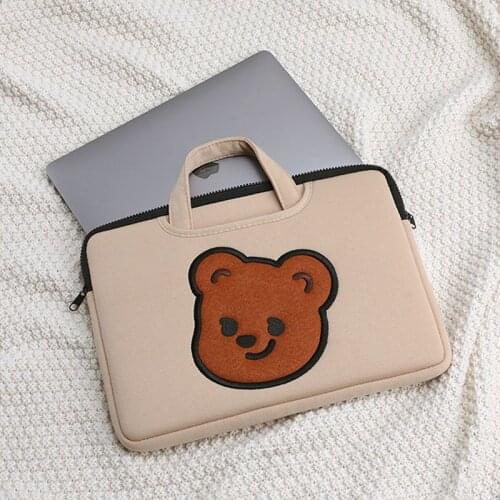 Fashion cute new laptop bag 13 13.3 14 15 15.6 inch notebook handbag ipad pro 11 10.9 air4/3/2/1 10.5 10.2 tablet sleeve pouch