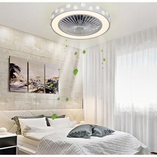 Led Ceiling Stealth Fan Light Ceiling Fan Light Living Room Light Dining Room Bedroom Silent Household Childrens Room Fan Light