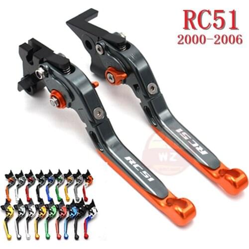 Motorcycle CNC extendable folding clutch brake levers for Honda RC51 / RVT1000 SP-1 / SP-2 2000-2006,2001 2002, 2003, 2004 2005