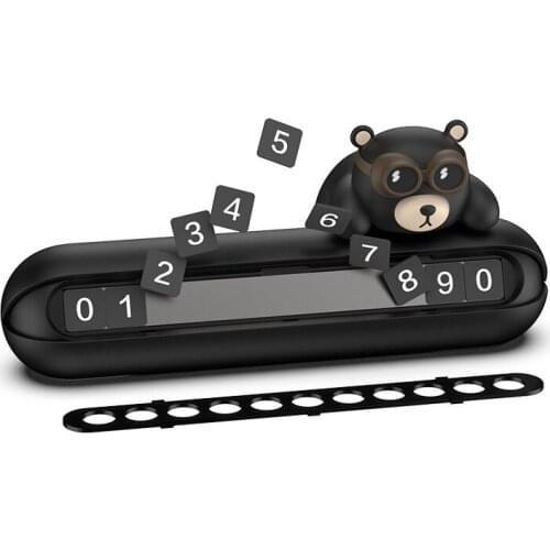 Yellow Duck Temporary Car Parking Card Telephone Number Card Phone Number Card Hidden Number Plate Sticker for Car Styling