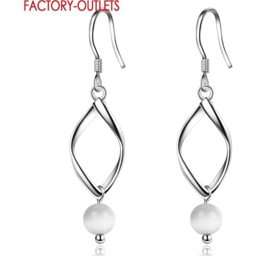 Hot Selling Engagement Wedding Dangle Earrings Jewelry For Women Solid Silver 925 Leaves Shape Earring Women Statement Jewelry